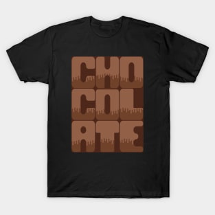 Chocolate Bar Lettering T-Shirt